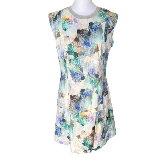 Rebecca Taylor - Enchanted Gardens Drop Waist Floral Print Dress Sz 10 - Picture 3 of 9